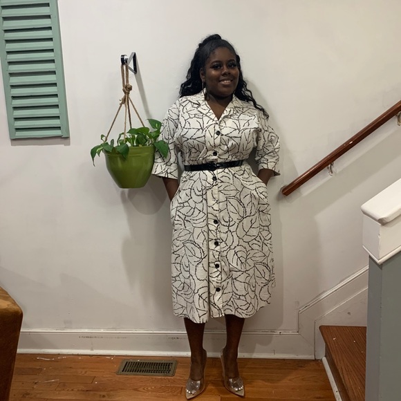 Black and White Vintage Dress - Picture 1 of 11